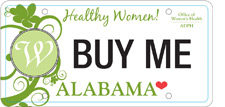Healthy Women Car Tag